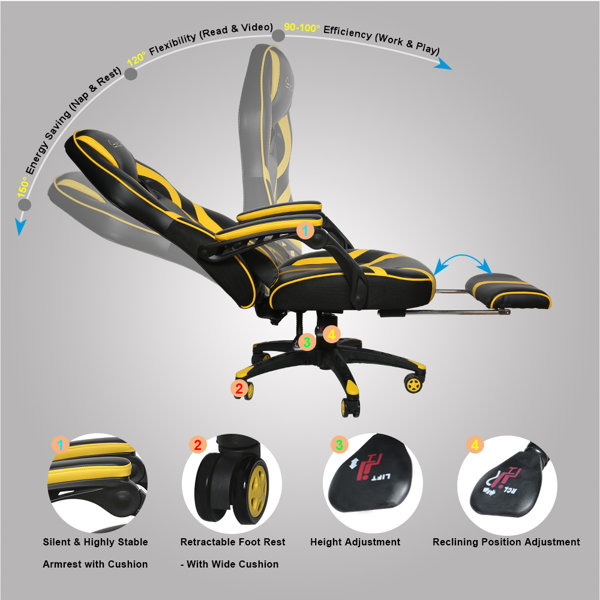 ECLIFE Ergonomic Gaming Chair & Reviews Wayfair